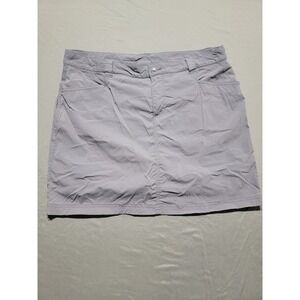 Eddie Bauer Travex Gray Hiking Skort Womens 14 Outdoor Active Travel Skirt